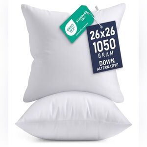 NWT ✨ UTOPIA European Size Throw Pillow Inserts (Set of 2)